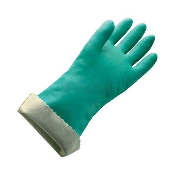 Genphil Chemical Resistant Gloves, Nitrile, 18, Green, L, 1 PR 483429 - main